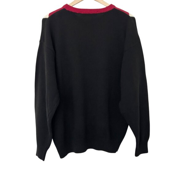 John Ashford Golf Vtg Christmas Grandpa Argyle Preppy Academia Knit Sweater (L) - Picture 3 of 12